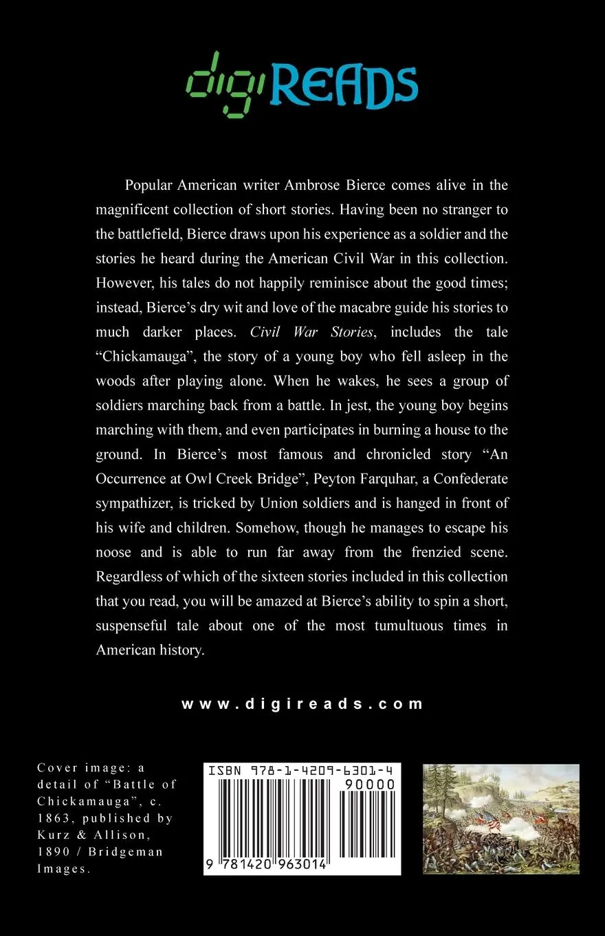 Rückseite: 9781420963014 | Civil War Stories | Ambrose Bierce | Taschenbuch | Englisch | 2019