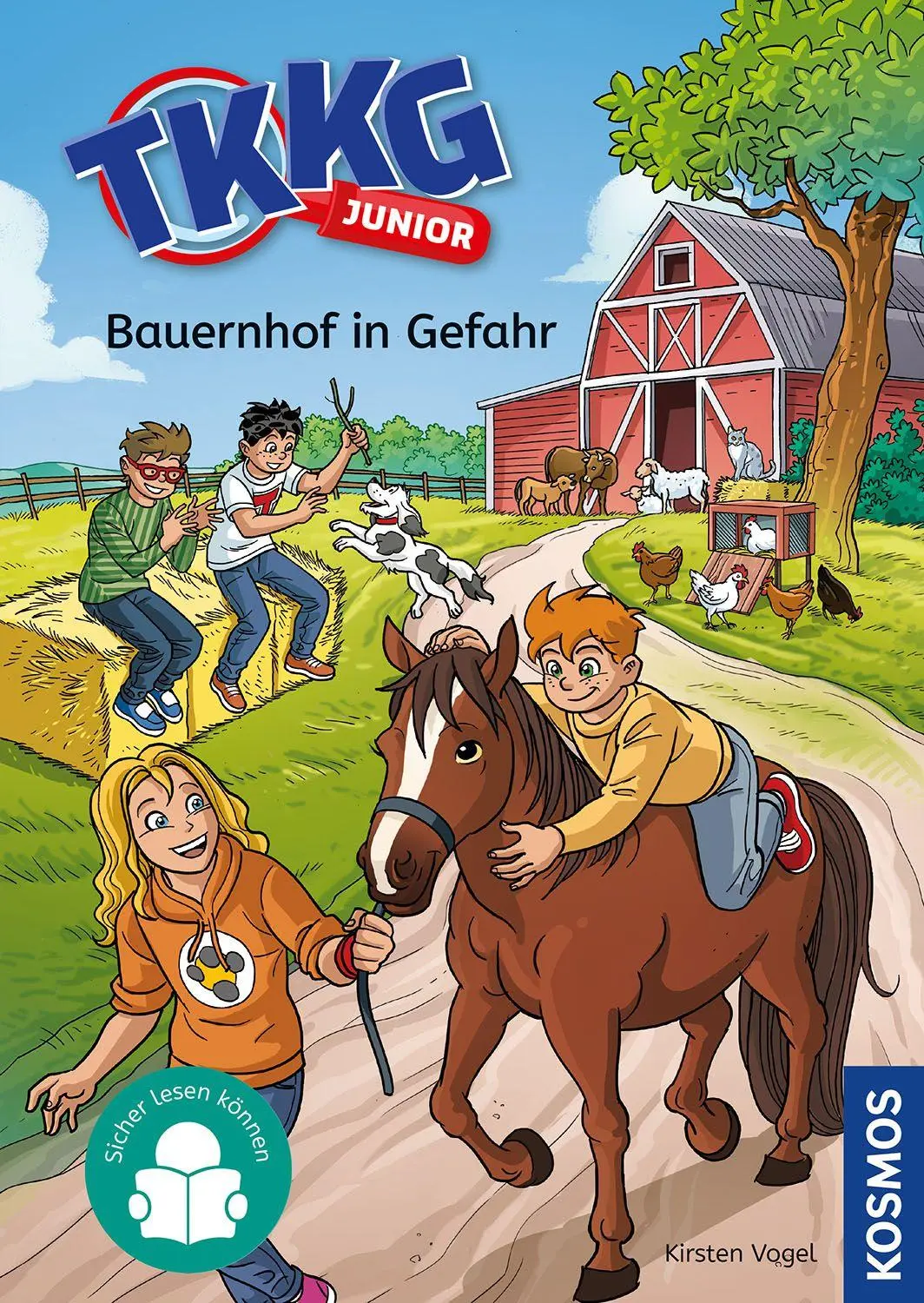 Cover: 9783440183014 | TKKG Junior, 6, Bauernhof in Gefahr | Kirsten Vogel | Buch | 80 S.