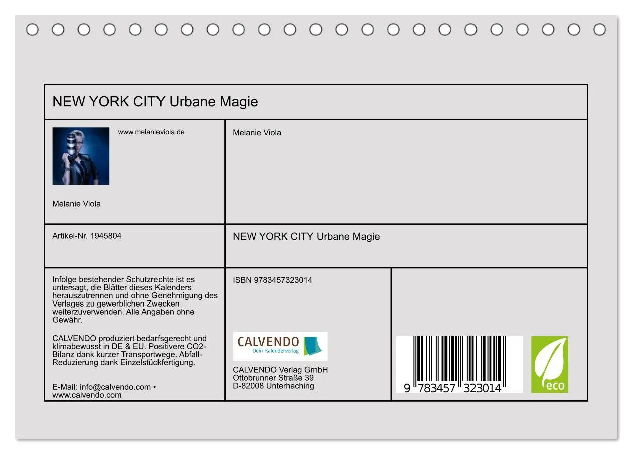 Bild: 9783457323014 | NEW YORK CITY Urbane Magie (Tischkalender 2026 DIN A5 quer),...