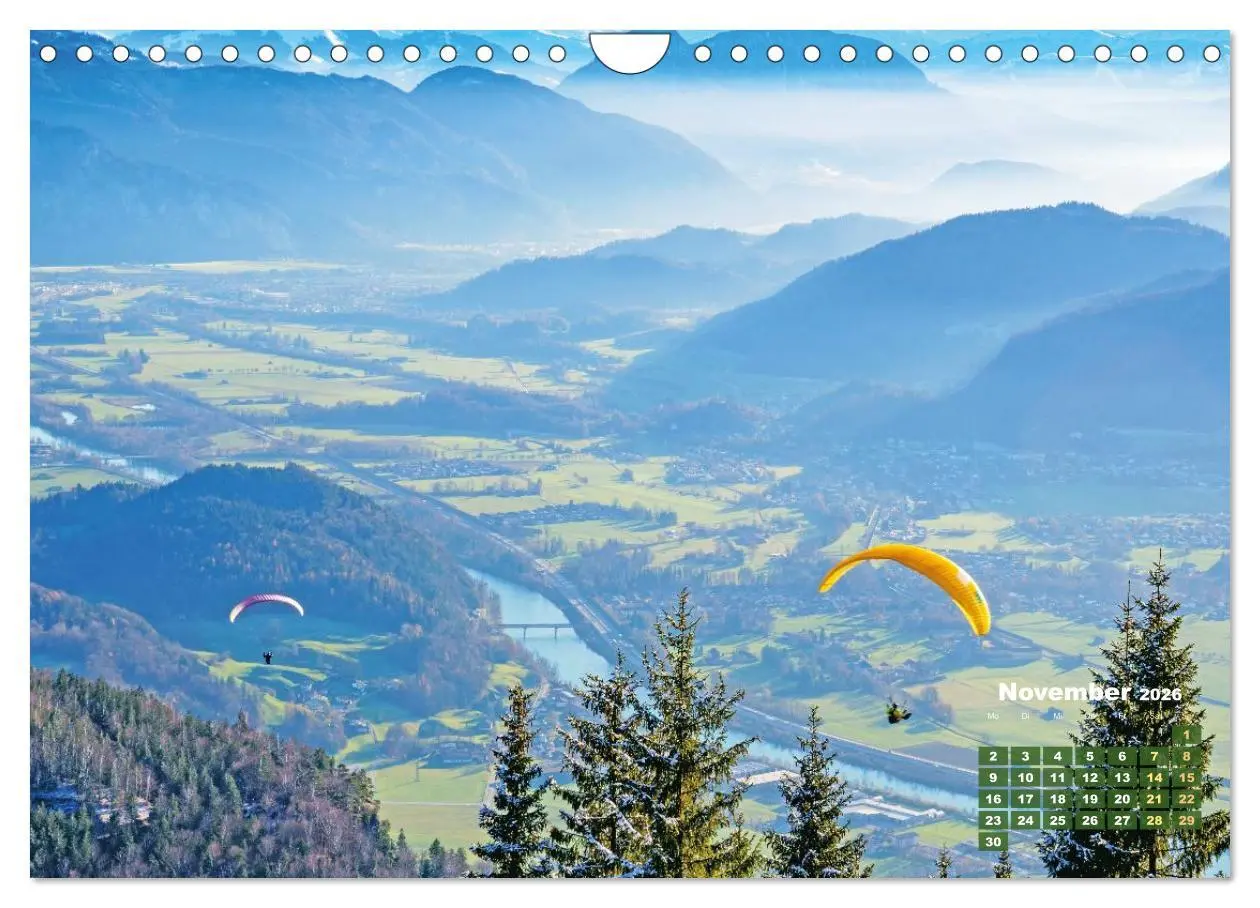 Bild: 9783457943014 | Paragliding: Der Traum vom Fliegen (Wandkalender 2026 DIN A4 quer),...