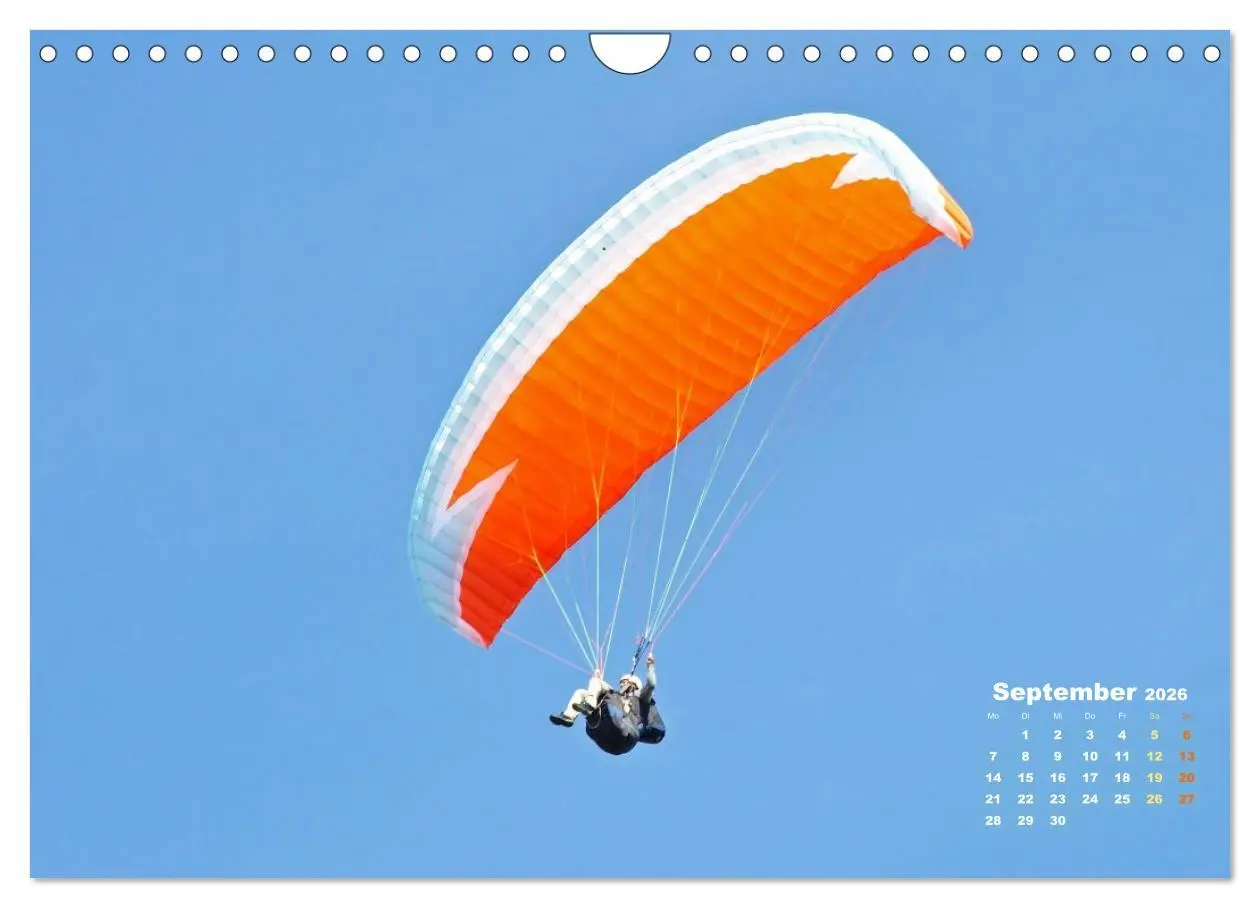 Bild: 9783457943014 | Paragliding: Der Traum vom Fliegen (Wandkalender 2026 DIN A4 quer),...