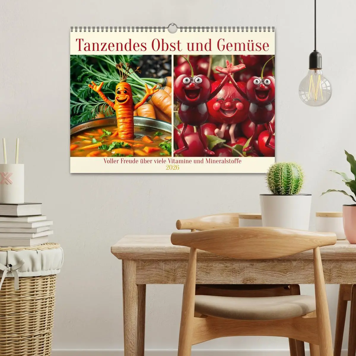 Bild: 9783516413014 | Tanzendes Obst und Gemüse (Wandkalender 2026 DIN A3 quer), CALVENDO...