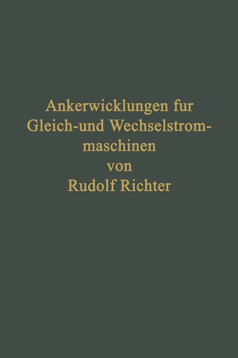 Cover: 9783642903014 | Ankerwicklungen für Gleich- und Wechselstrommaschinen | Ein Lehrbuch