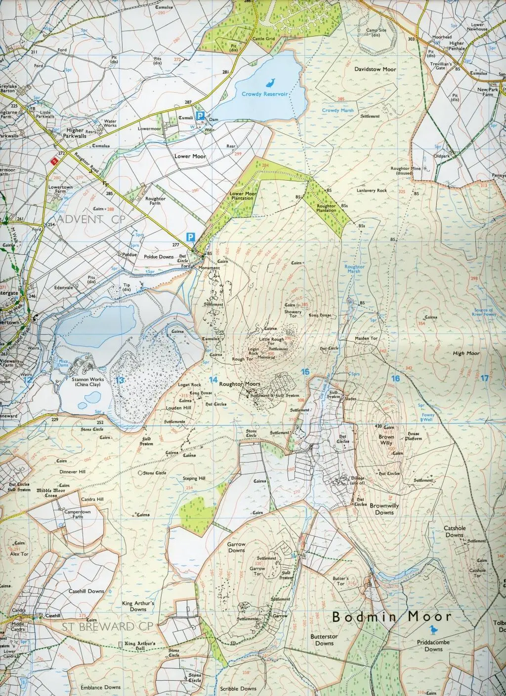 Bild: 9780319243114 | Bodmin Moor | Ordnance Survey | (Land-)Karte | Karte/Landkarte | 2015