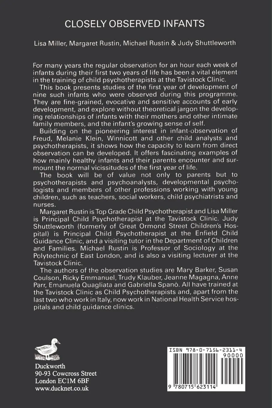 Rückseite: 9780715623114 | Closely Observed Infants | J. Miller | Taschenbuch | Englisch | 2013