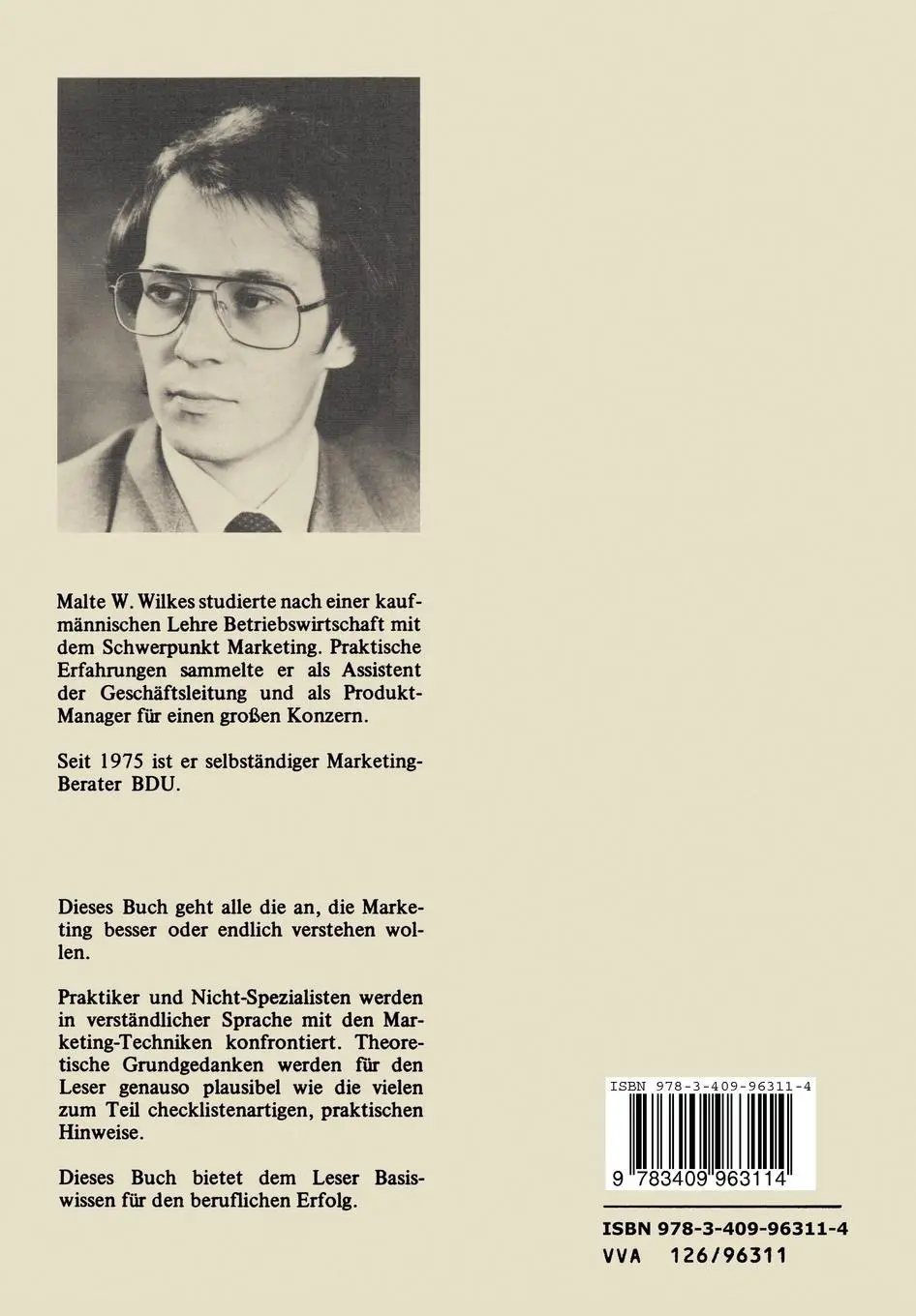 Rückseite: 9783409963114 | Marketing besser verstehen | Malte W. Wilkes | Taschenbuch | 262 S.