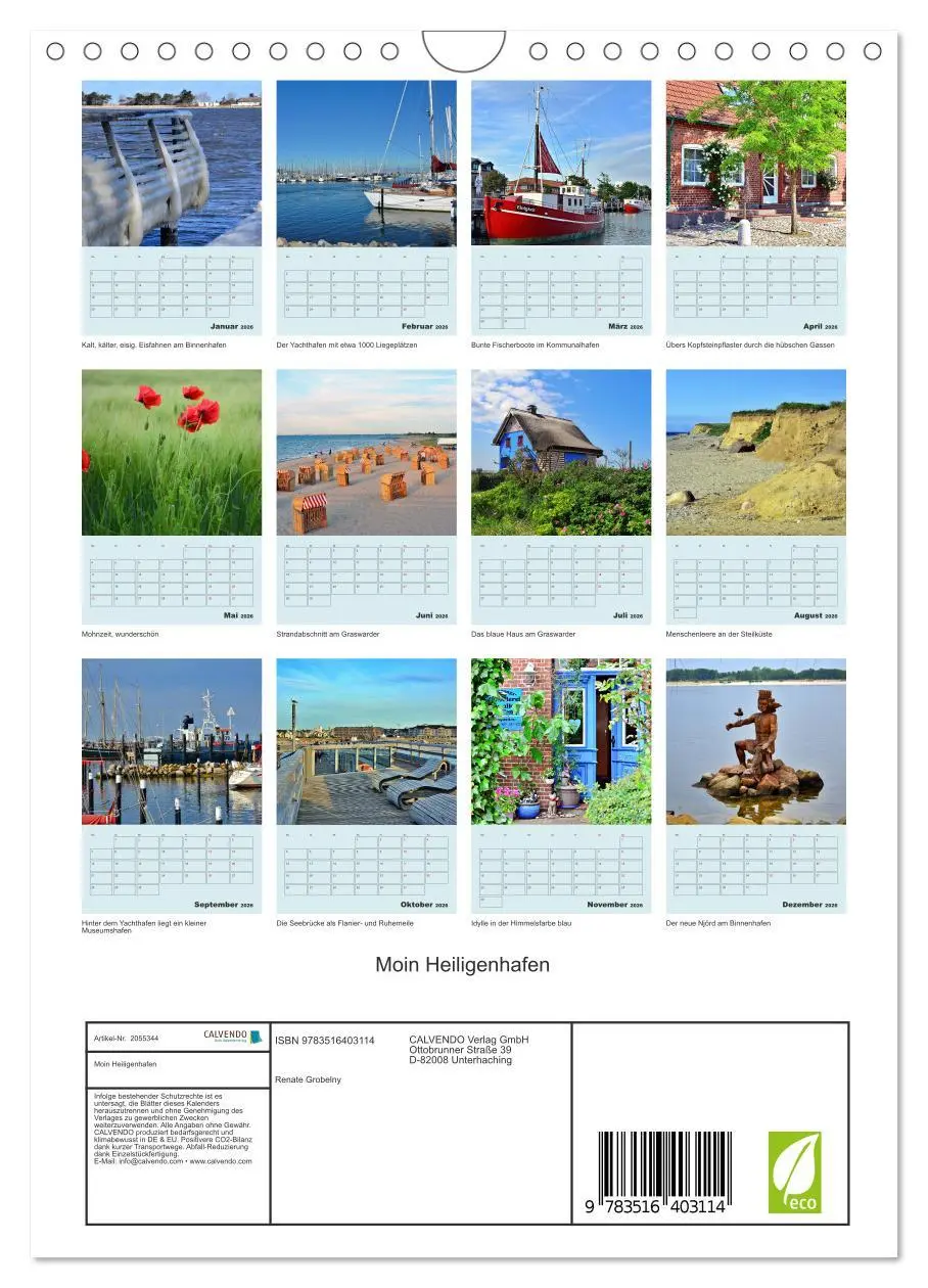 Bild: 9783516403114 | Moin Heiligenhafen (Wandkalender 2026 DIN A4 hoch), CALVENDO...