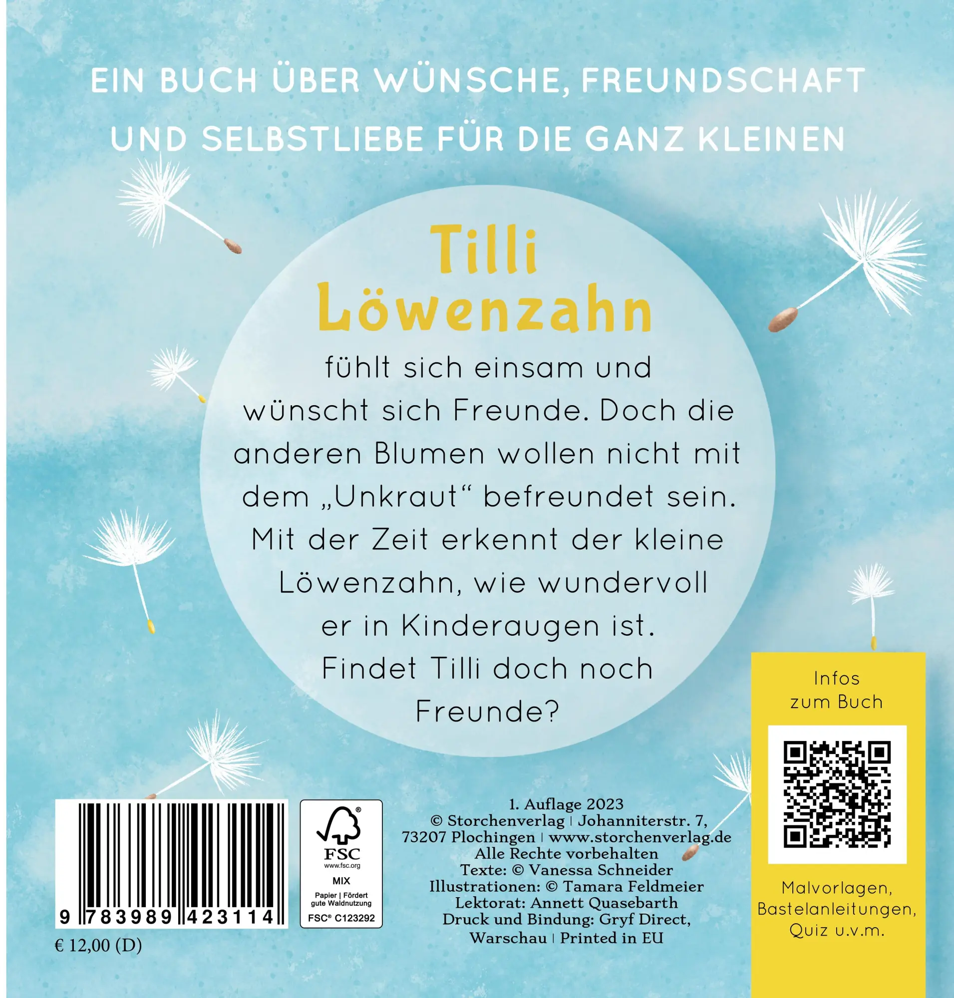Rückseite: 9783989423114 | Du bist etwas ganz Besonderes Tilli Löwenzahn | Vanessa Schneider
