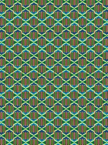 Bild: 4250915933214 | WAX Geschenkpapier, Die Farben Afrikas - Motiv Rote Karos | Broschüre