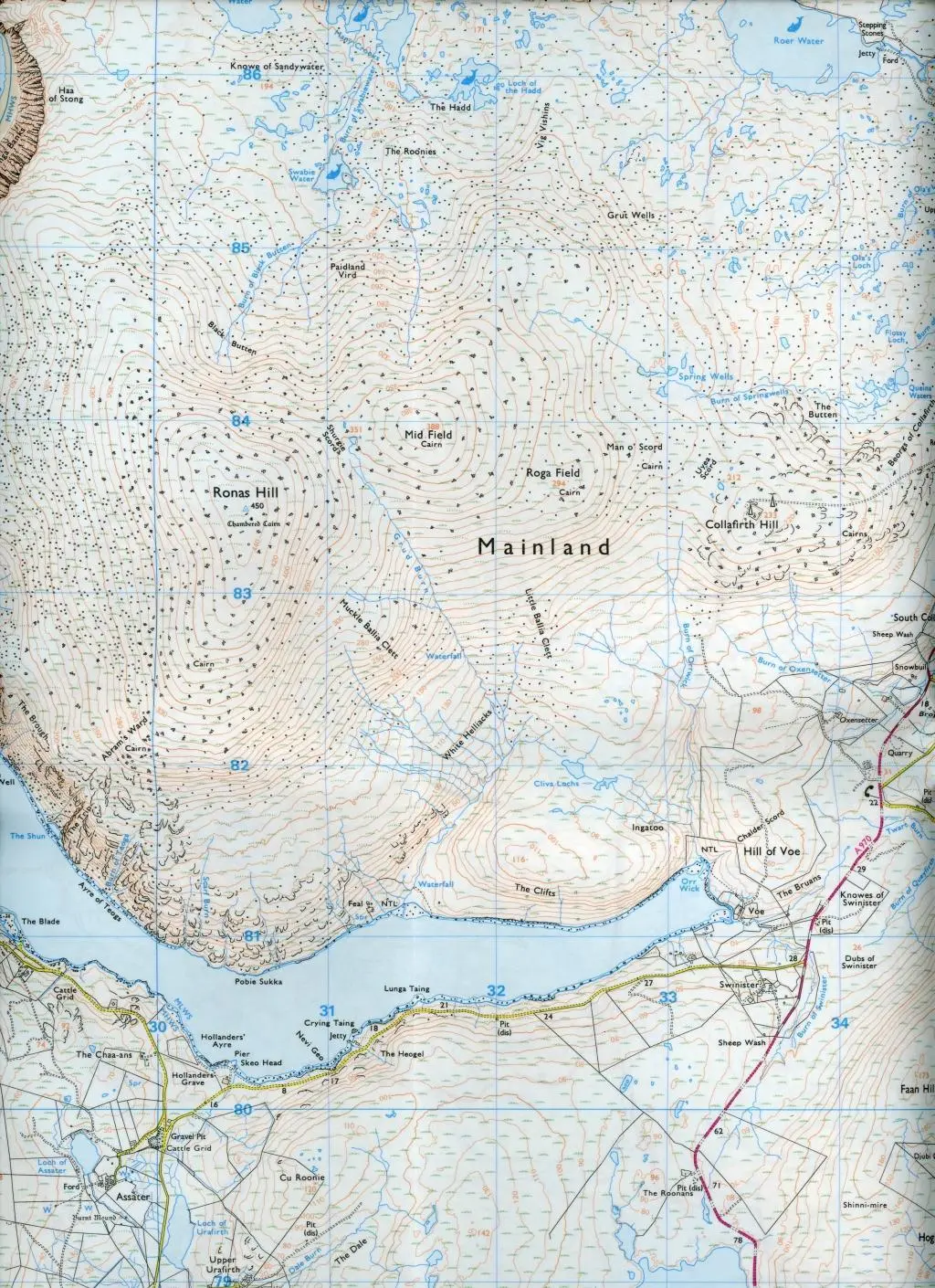 Bild: 9780319473214 | Shetland - Mainland North West | Ordnance Survey | (Land-)Karte | 2015