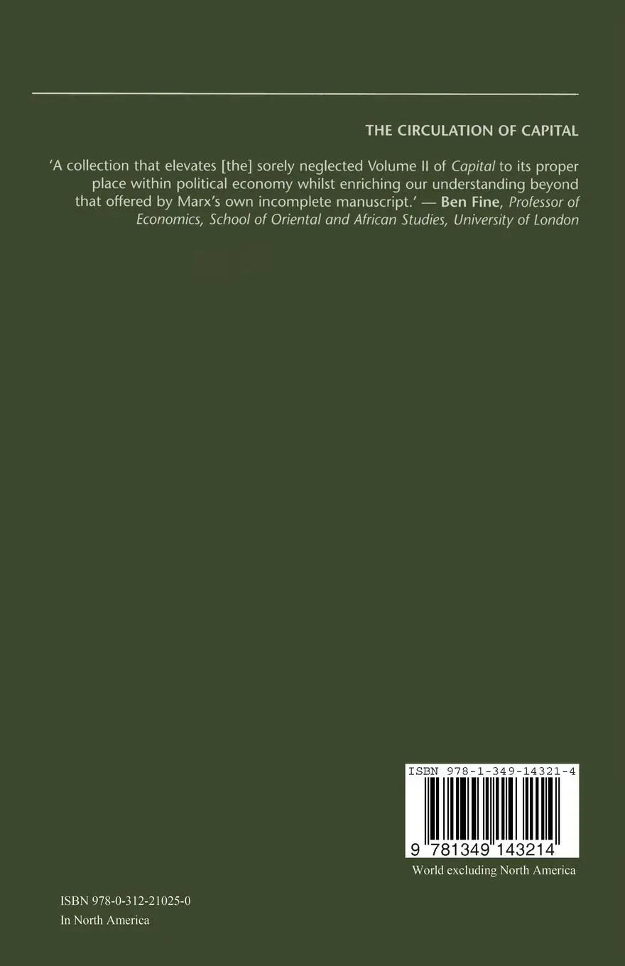 Rückseite: 9781349143214 | The Circulation of Capital | Essays on Volume Two of Marx's Capital