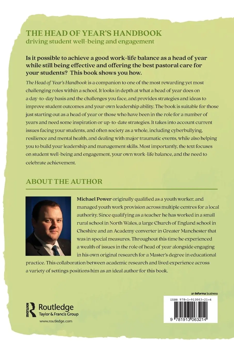 Rückseite: 9781913063214 | The Head of Year's Handbook | Michael Power | Taschenbuch | Englisch