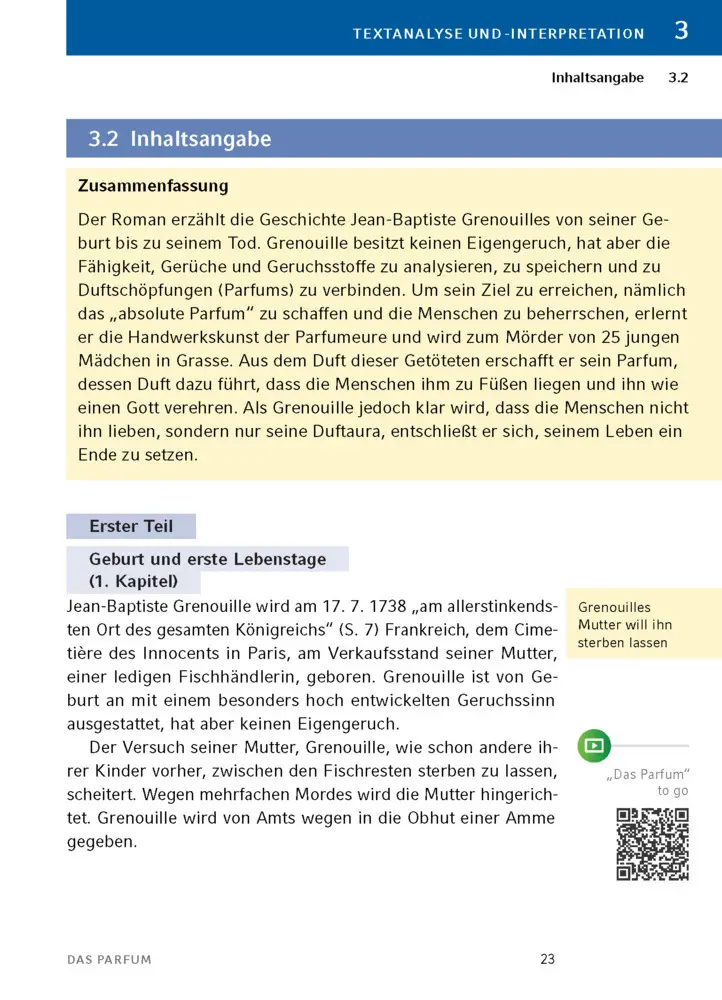 Bild: 9783129303214 | Das Parfum von Patrick Süskind | Textanalyse und Interpretation | Buch