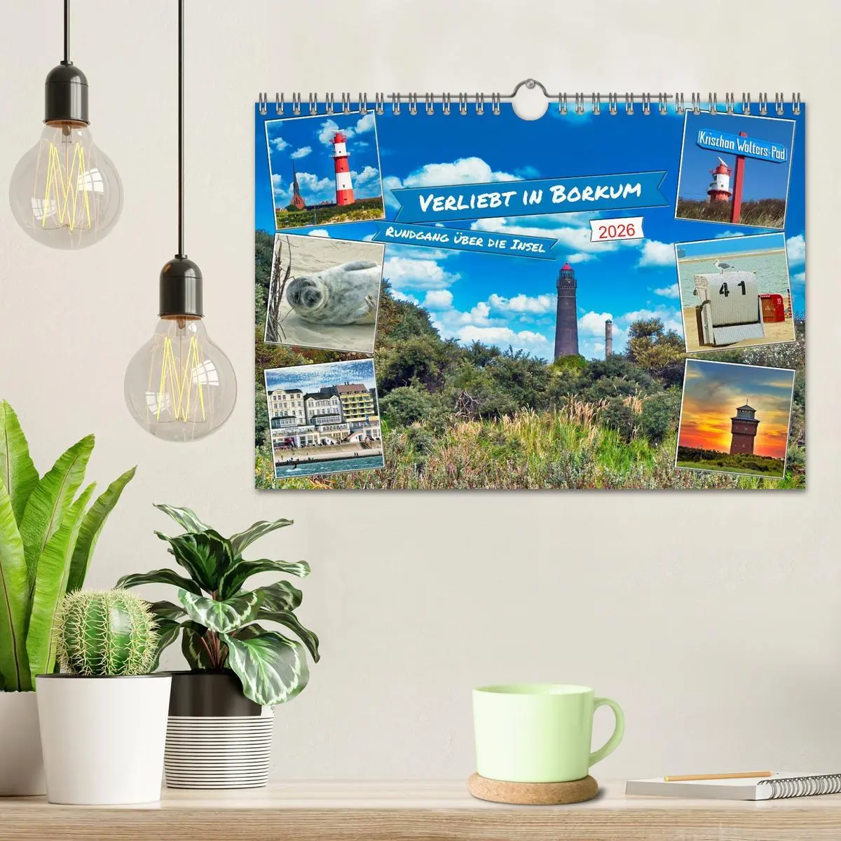 Bild: 9783457303214 | Verliebt in Borkum (Wandkalender 2026 DIN A4 quer), CALVENDO...