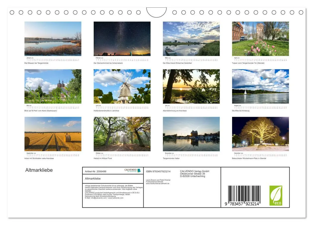 Bild: 9783457923214 | Altmarkliebe (Wandkalender 2026 DIN A4 quer), CALVENDO Monatskalender