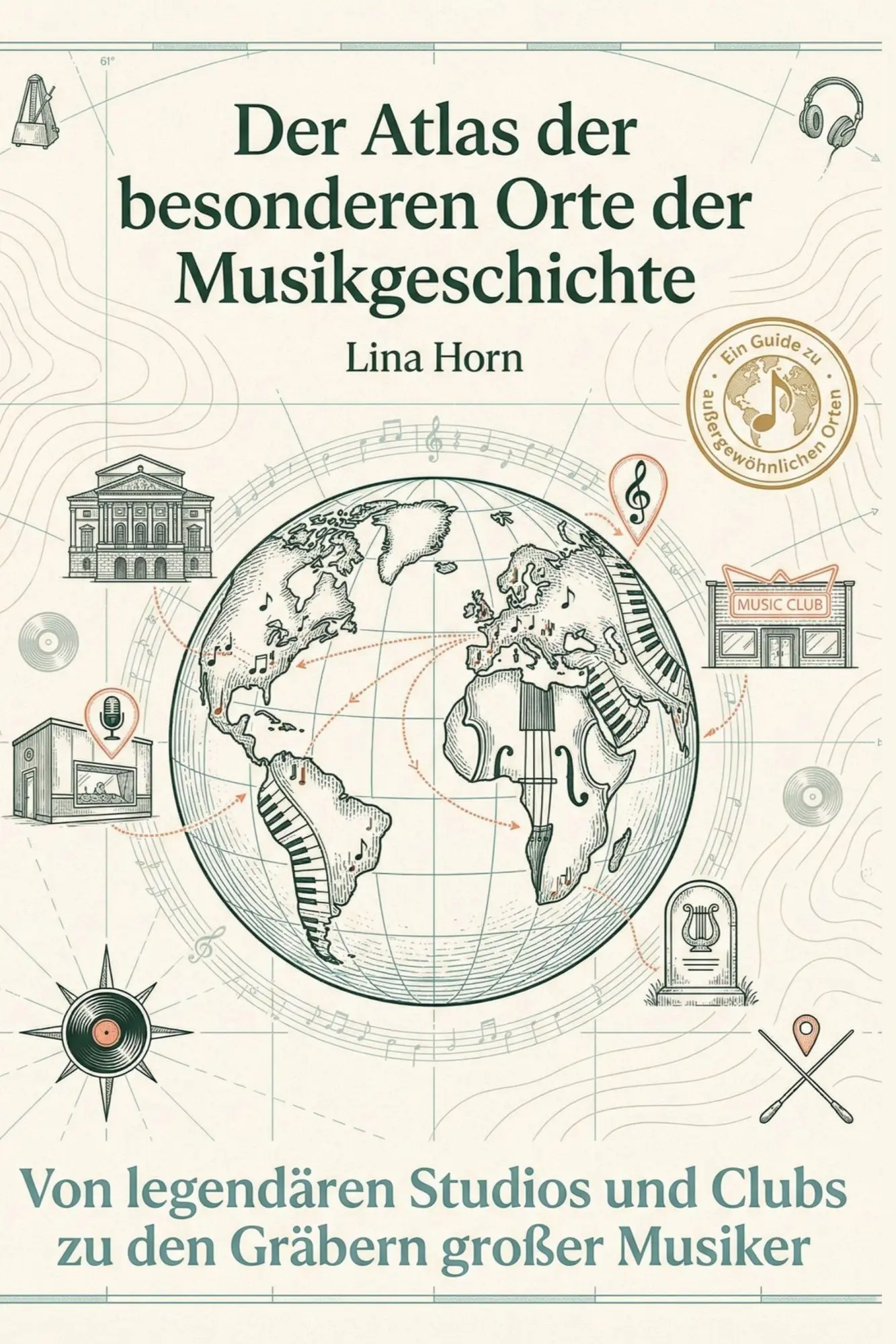 Cover: 9783695383214 | Der Atlas der besonderen Orte der Musikgeschichte | Lina Horn | Buch