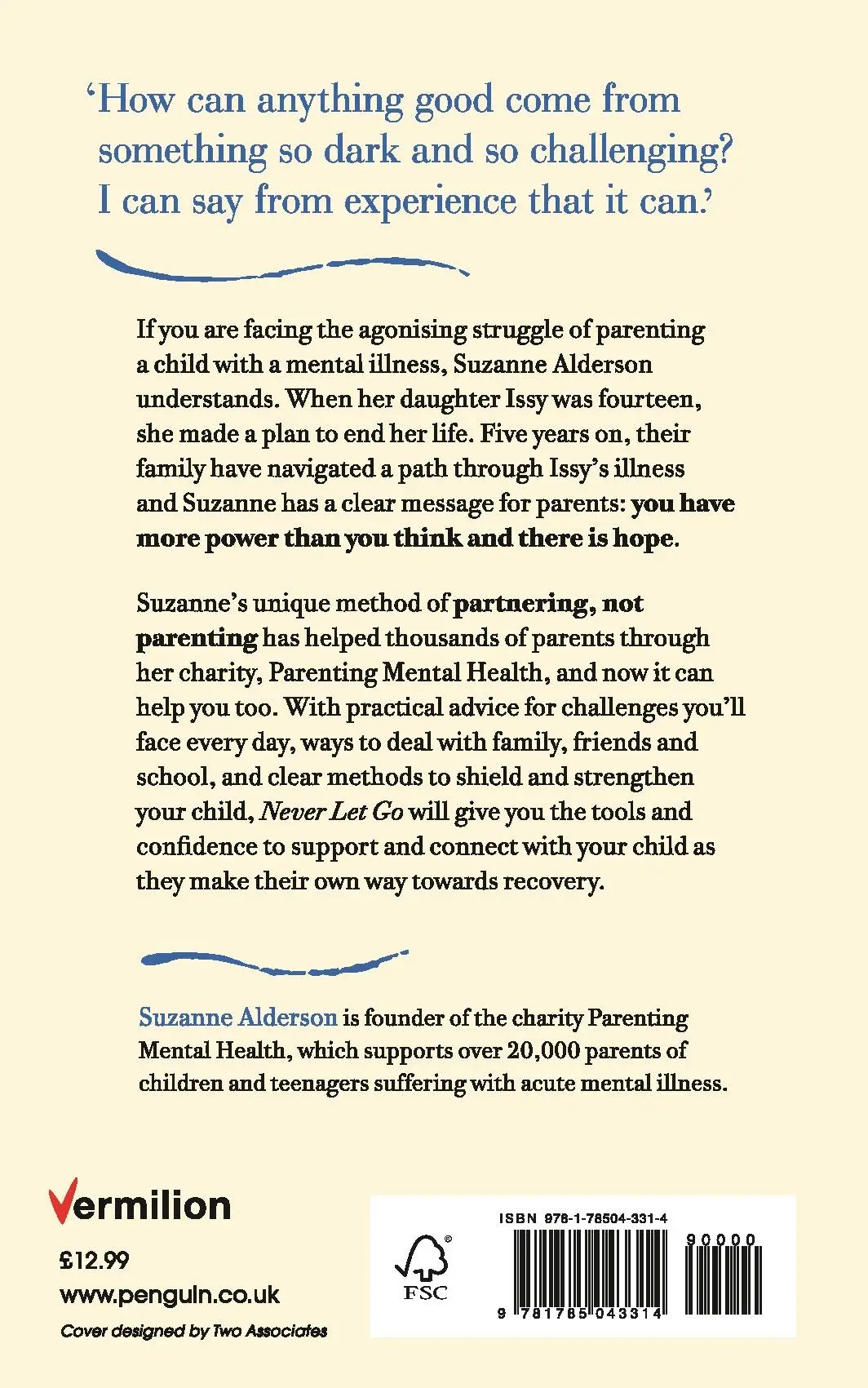 Rückseite: 9781785043314 | Never Let Go | How to Parent Your Child Through Mental Illness | Buch
