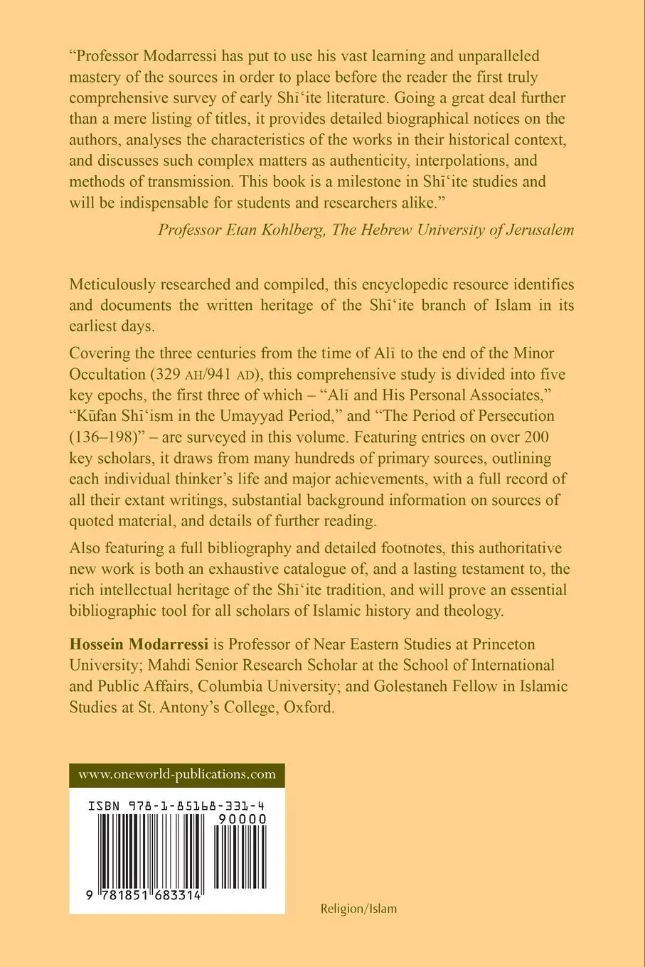Rückseite: 9781851683314 | Tradition and Survival | Hossein Modaressi | Taschenbuch | Englisch