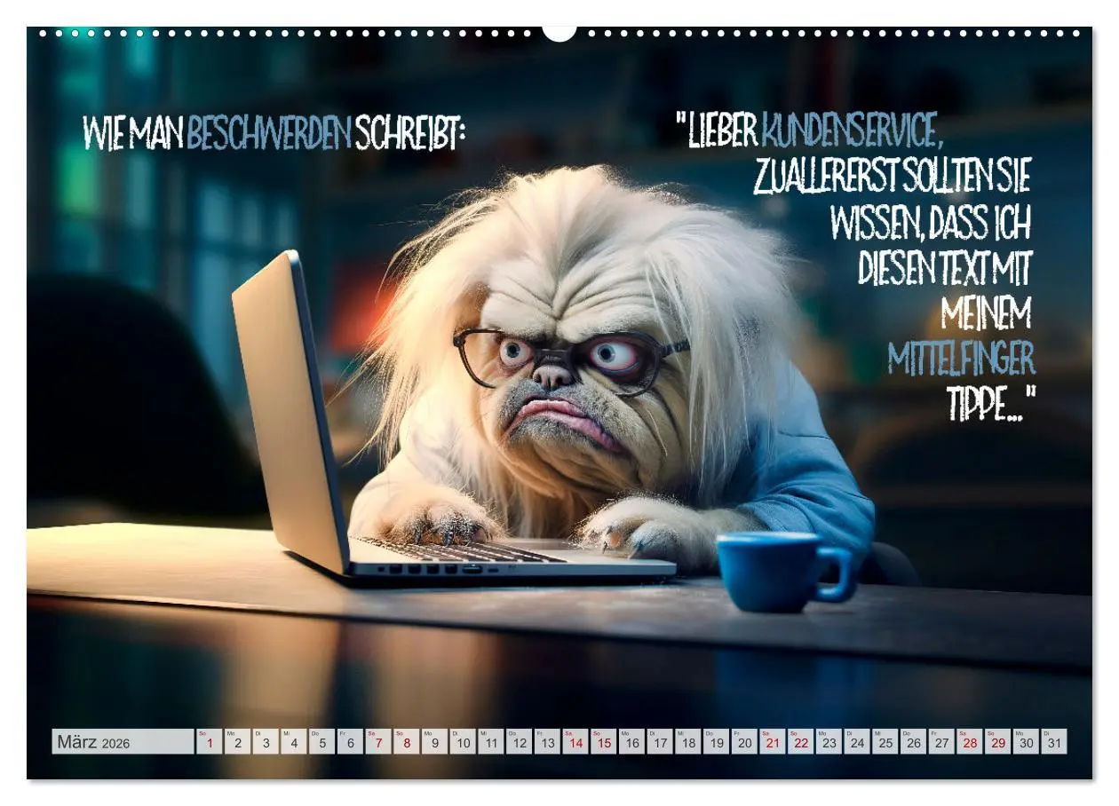 Bild: 9783457463314 | ULTRAKRASS Knallharte Hunde (hochwertiger Premium Wandkalender 2026...