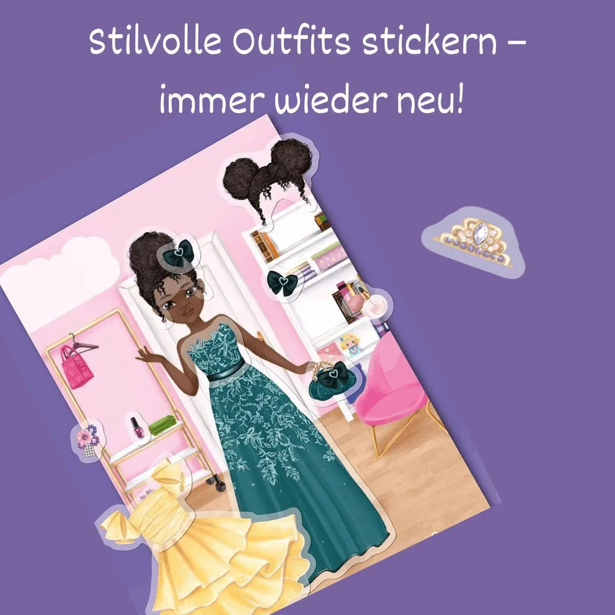 Bild: 9783735893314 | Fashion &amp; Styles: Anziehpuppen mit Folienstickern. Party-Looks | Buch