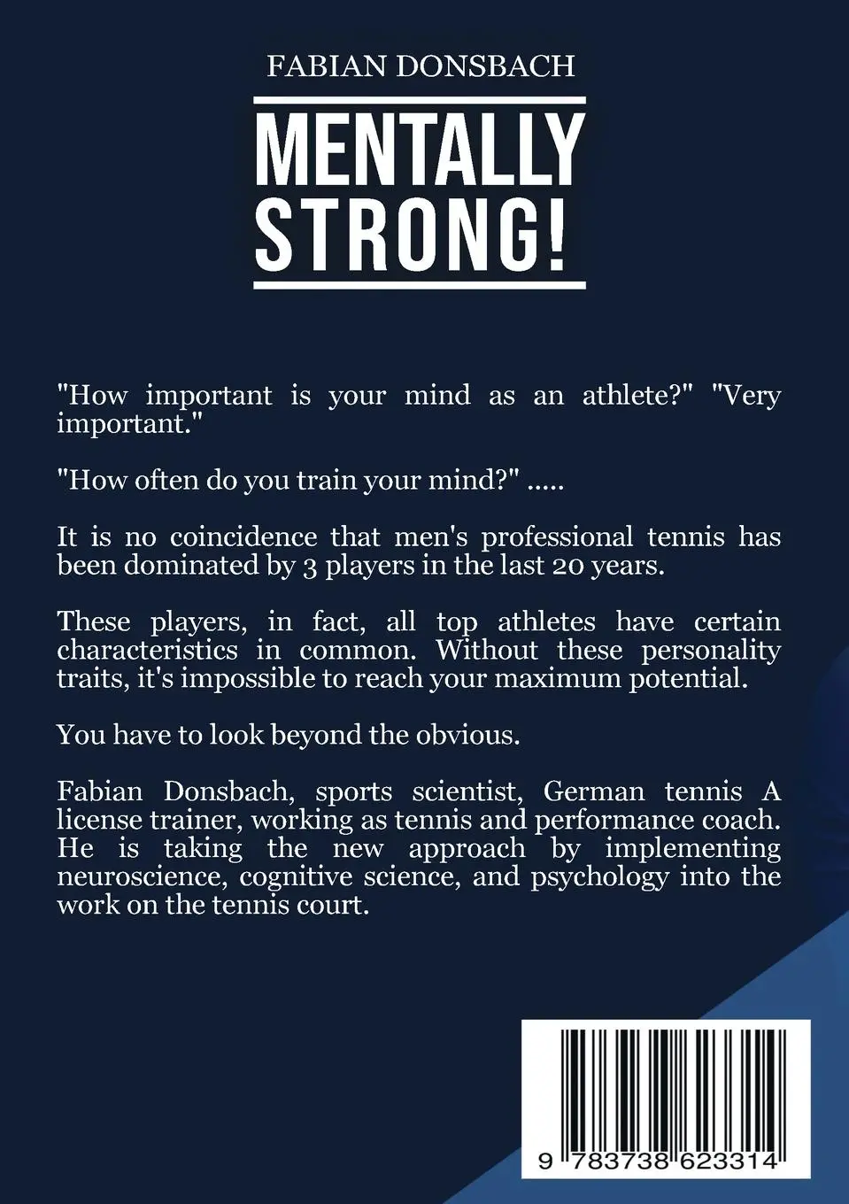 Rückseite: 9783738623314 | Mentally strong | The personality of the top players! | Donsbach