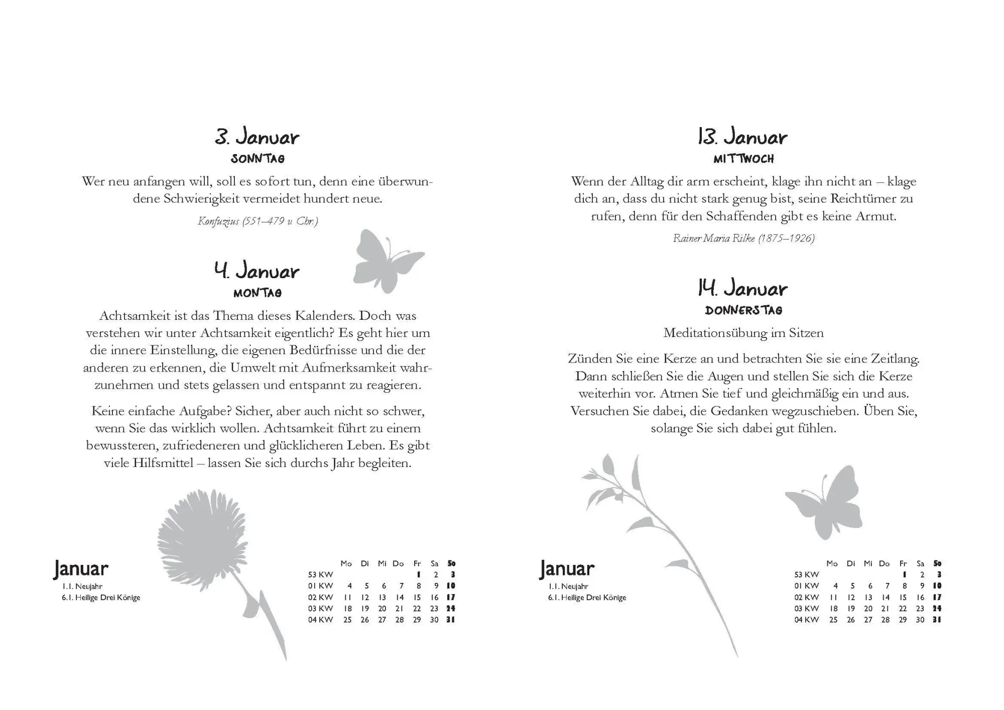 Bild: 9783809453314 | Achtsamkeitskalender 2027 | Brigitte Beck | Kalender | 400 S. | 2027