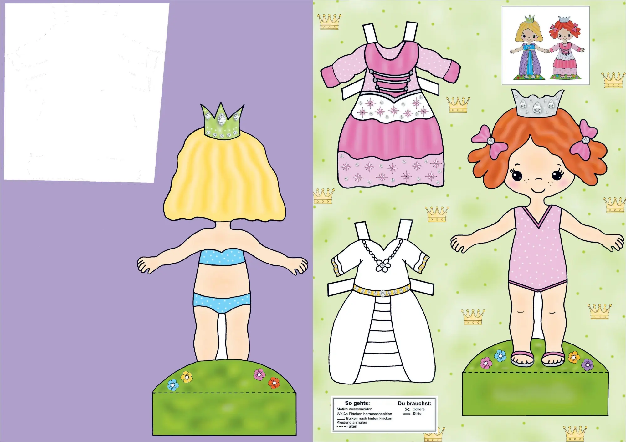 Bild: 9783841103314 | Mein großer Mal- und Ausschneidespaß mit Pony, Prinzessin und Einhorn