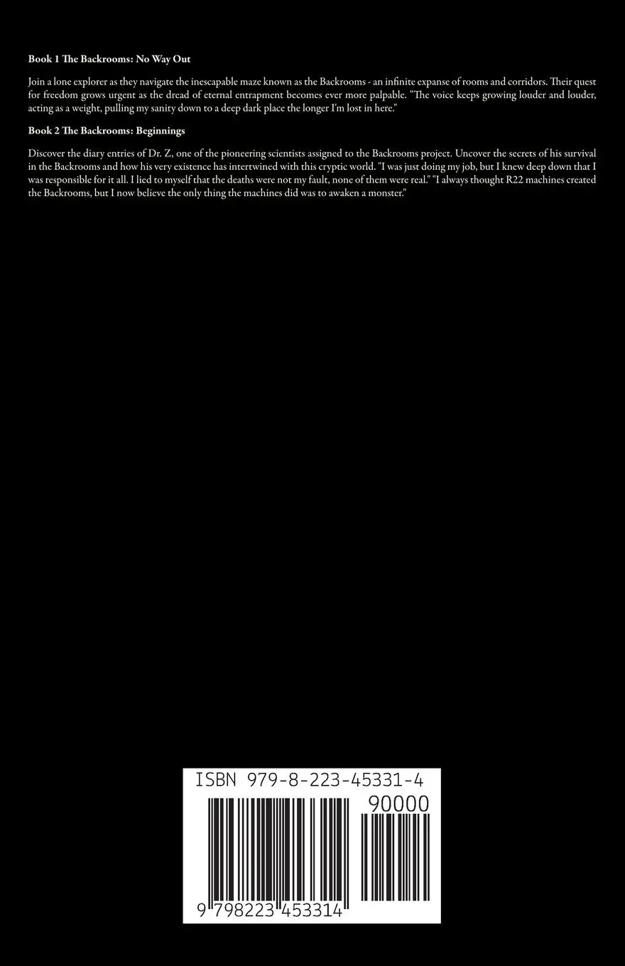 Rückseite: 9798223453314 | Backrooms No Way Out and Beginnings | Michael Schuerman (u. a.) | Buch