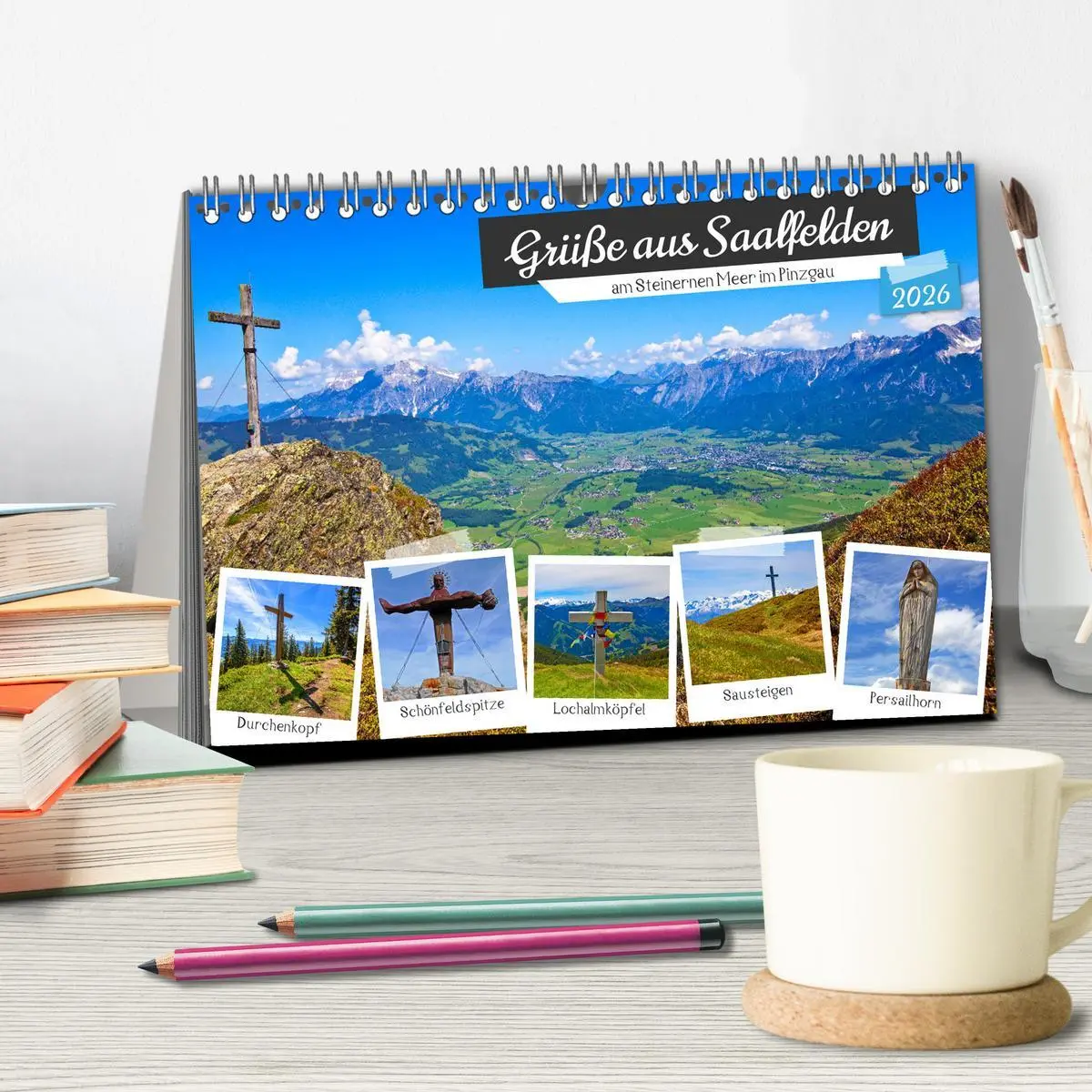 Bild: 9783457453414 | Grüße aus Saalfelden (Tischkalender 2026 DIN A5 quer), CALVENDO...