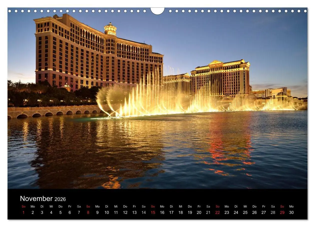 Bild: 9783516233414 | Las Vegas (Wandkalender 2026 DIN A3 quer), CALVENDO Monatskalender