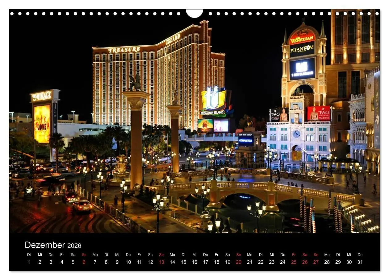 Bild: 9783516233414 | Las Vegas (Wandkalender 2026 DIN A3 quer), CALVENDO Monatskalender