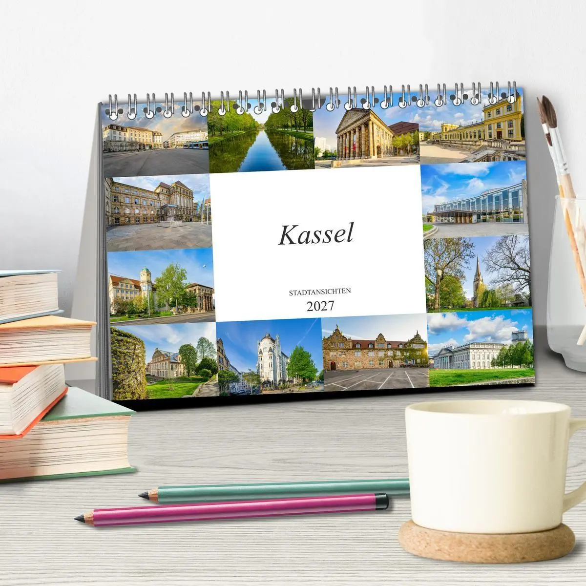 Bild: 9783569563414 | Kassel Stadtansichten (Tischkalender 2027 DIN A5 quer), CALVENDO...