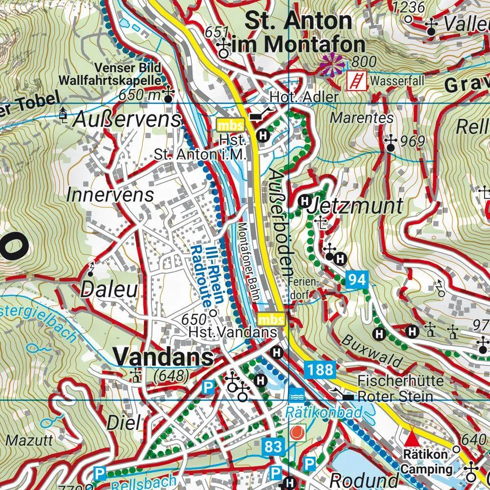 Bild: 9783707923414 | freytag &amp; berndt Wanderkarte WK 5507 Montafon 1:35.000 | Berndt | 2024