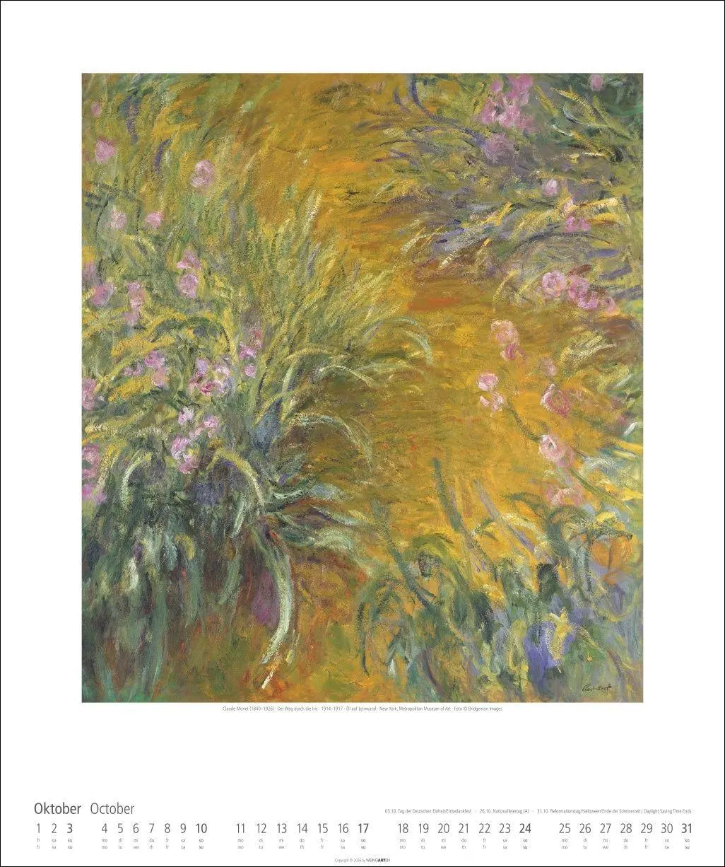 Bild: 9783839903414 | Claude Monet Im Garten Kalender 2027 - Im Garten | Claude Monet | 2027