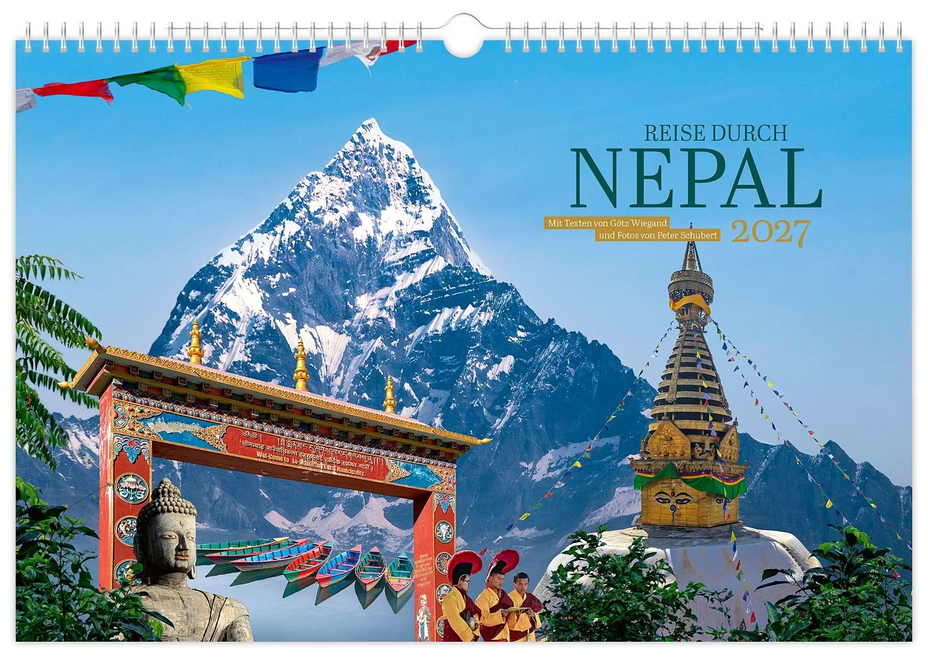 Cover: 9783912303414 | Kalender Reise durch Nepal 2027 | Peter Schubert (u. a.) | Kalender