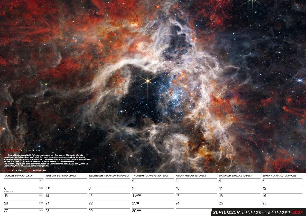 Bild: 9798893613414 | NASA Astronomie: Faszination Weltall - Weltraum Kalender 2027 -...
