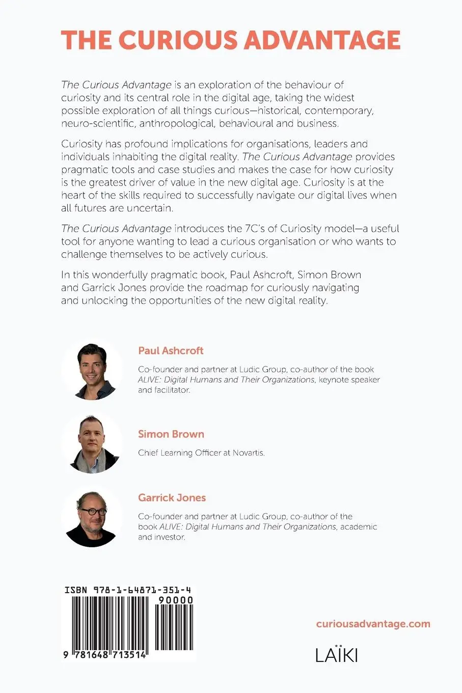 Rückseite: 9781648713514 | The Curious Advantage | Paul Ashcroft (u. a.) | Taschenbuch | Englisch