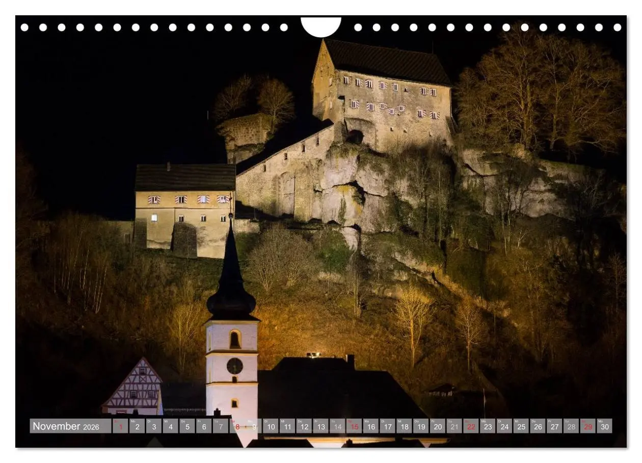 Bild: 9783516083514 | Burgenlandschaft Fränkische Schweiz (Wandkalender 2026 DIN A4...