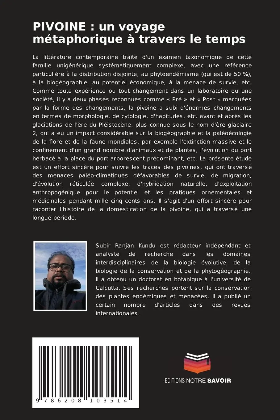 Rückseite: 9786208103514 | PIVOINE : un voyage métaphorique à travers le temps | Kundu | Buch