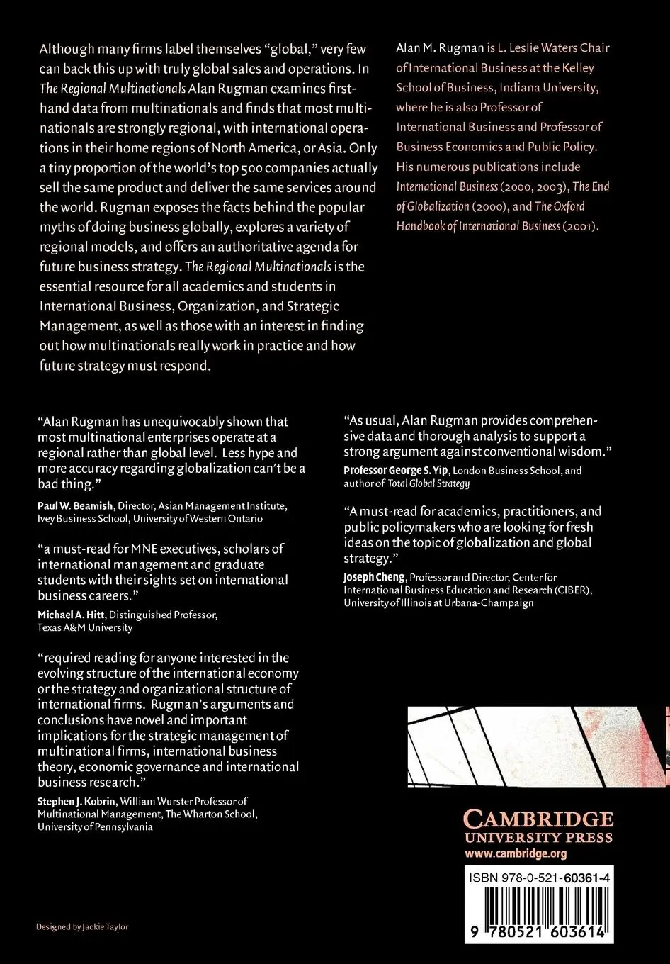 Rückseite: 9780521603614 | The Regional Multinationals | Mnes and 'Global' Strategic Management