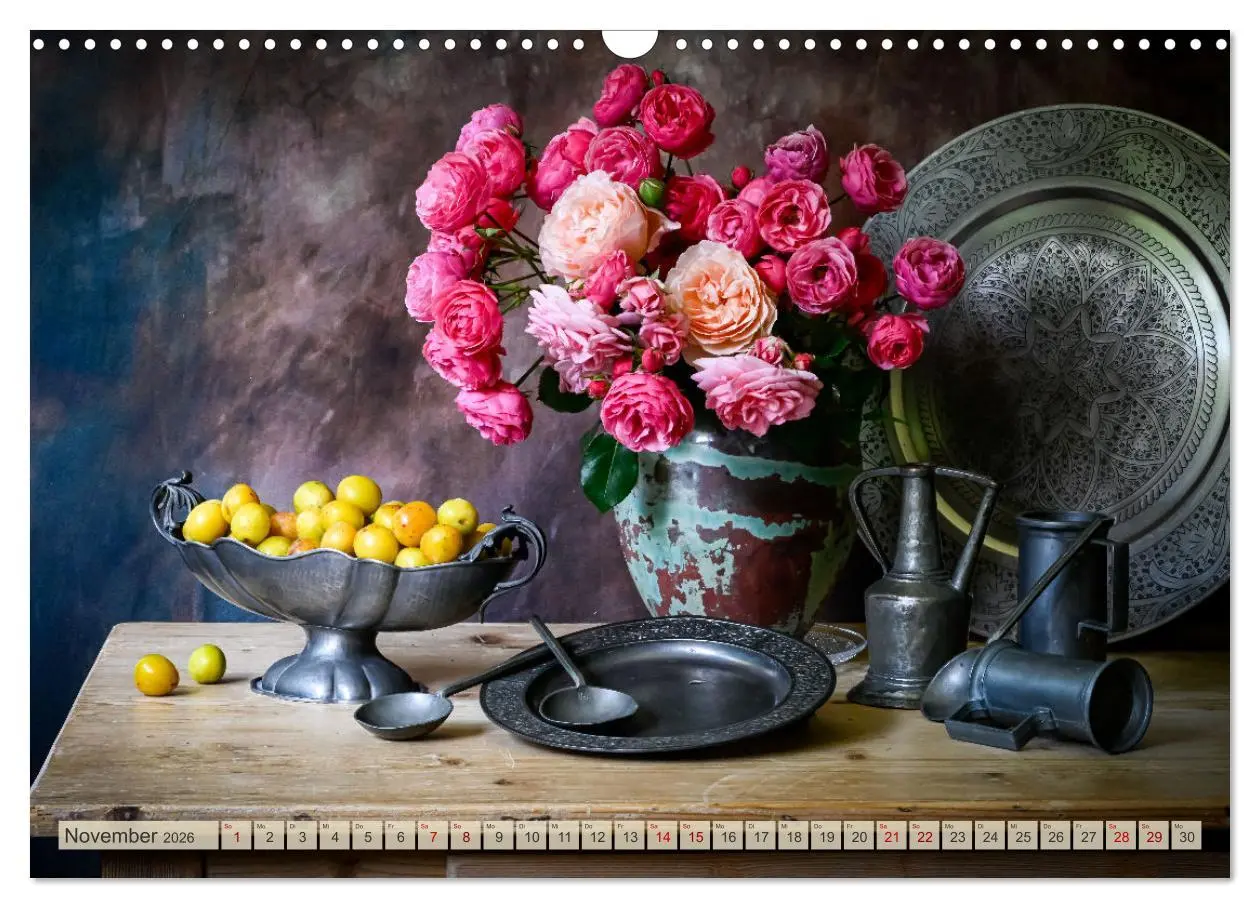 Bild: 9783457363614 | Stillleben Alte Meister (Wandkalender 2026 DIN A3 quer), CALVENDO...