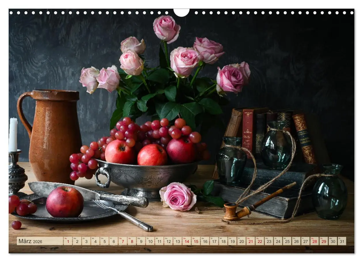 Bild: 9783457363614 | Stillleben Alte Meister (Wandkalender 2026 DIN A3 quer), CALVENDO...