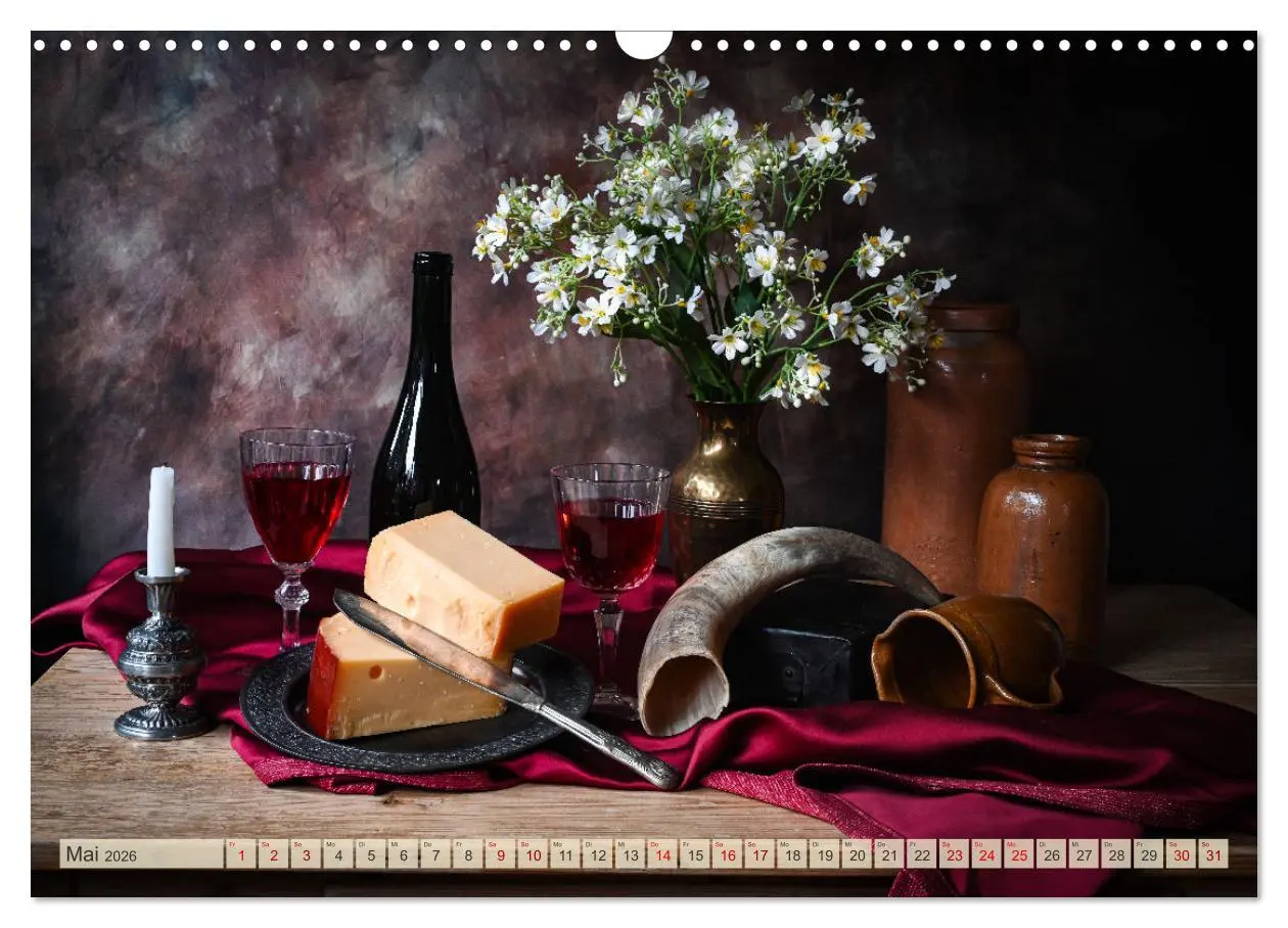 Bild: 9783457363614 | Stillleben Alte Meister (Wandkalender 2026 DIN A3 quer), CALVENDO...