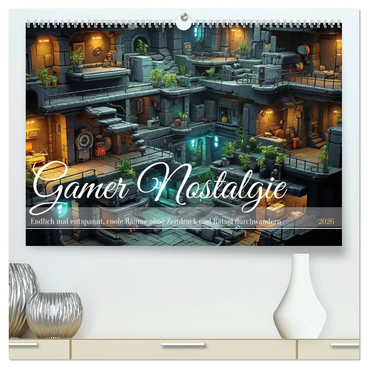 Cover: 9783457503614 | Gamer Nostalgie (hochwertiger Premium Wandkalender 2026 DIN A2...