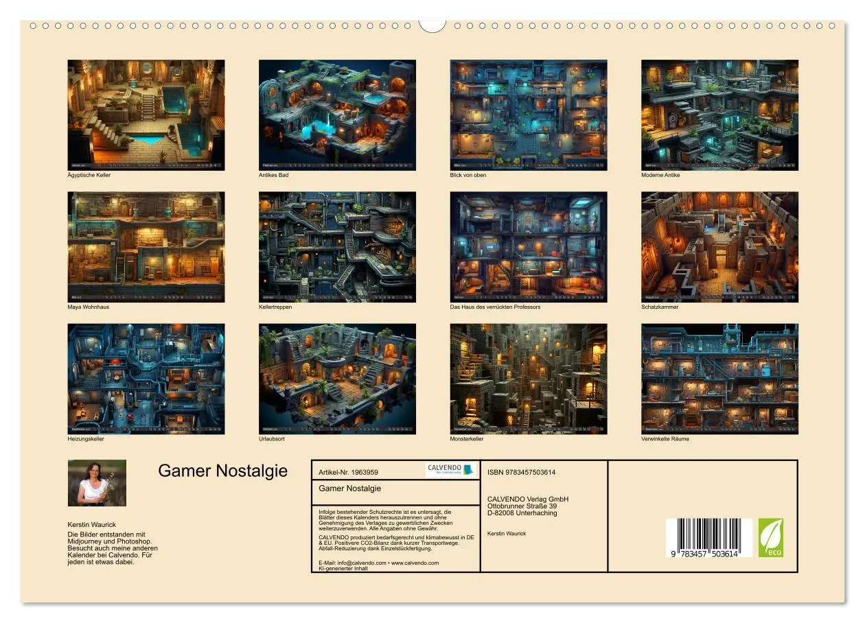 Bild: 9783457503614 | Gamer Nostalgie (hochwertiger Premium Wandkalender 2026 DIN A2...