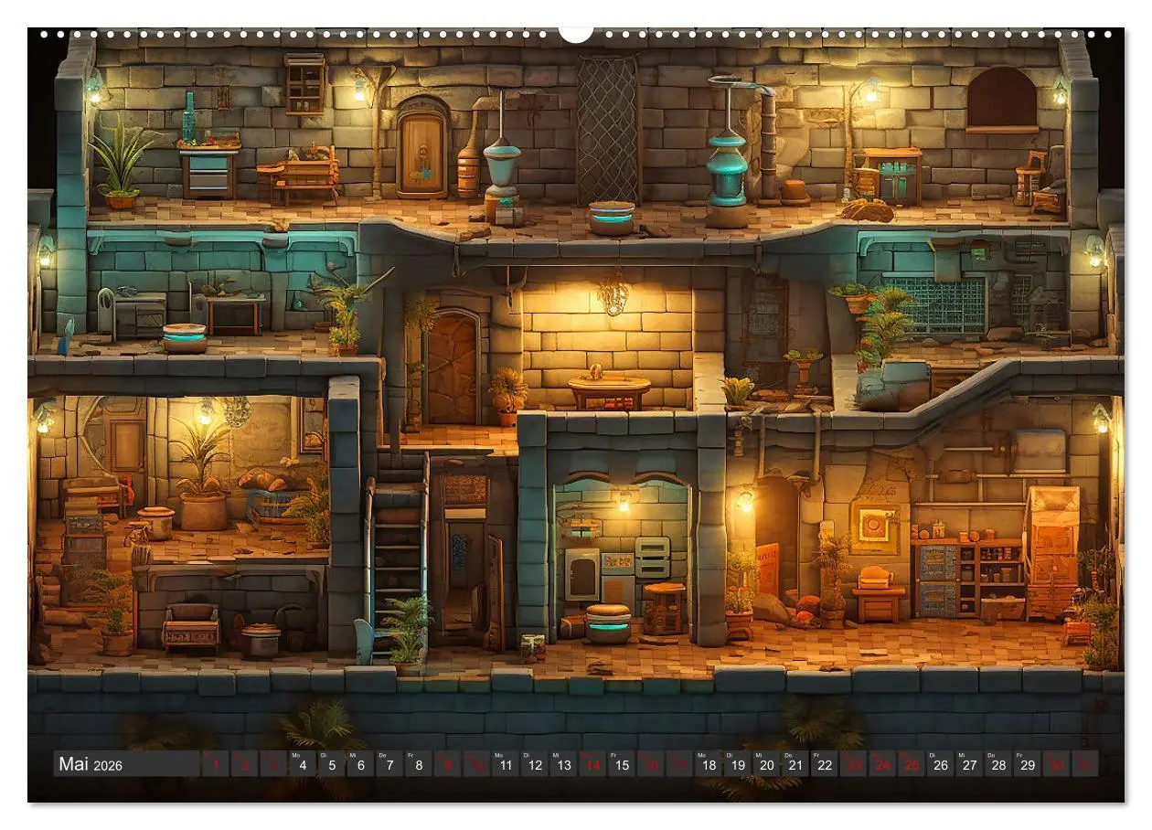 Bild: 9783457503614 | Gamer Nostalgie (hochwertiger Premium Wandkalender 2026 DIN A2...