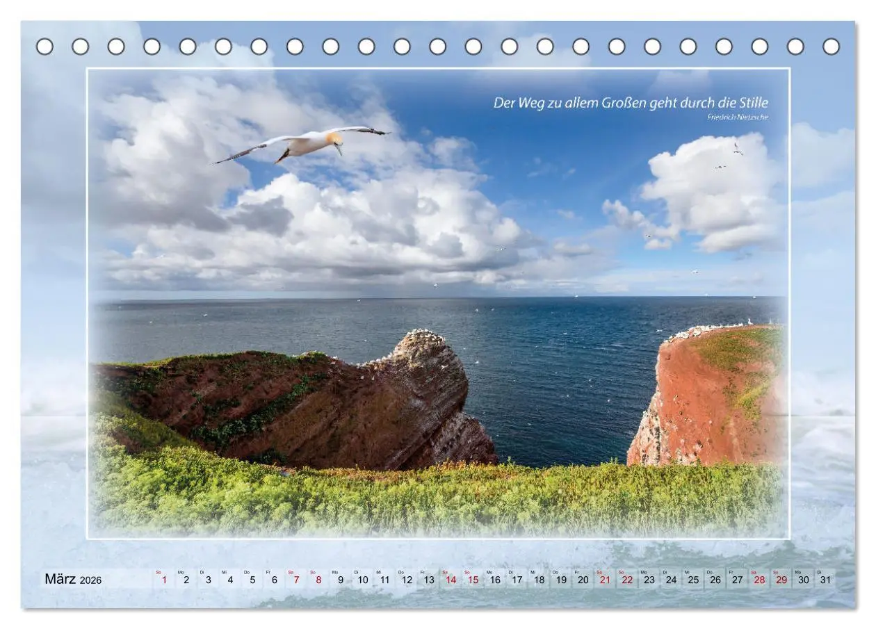 Bild: 9783457673614 | Insel Gedanken (Tischkalender 2026 DIN A5 quer), CALVENDO...