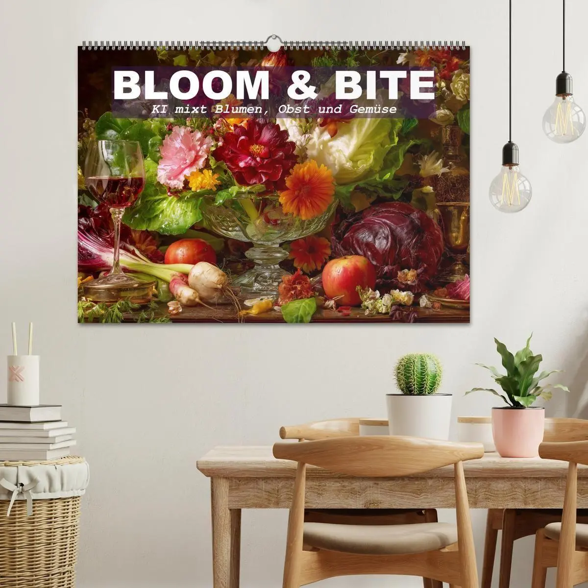 Bild: 9783516693614 | Bloom und Bite. KI mixt Blumen, Obst und Gemüse (Wandkalender 2026...