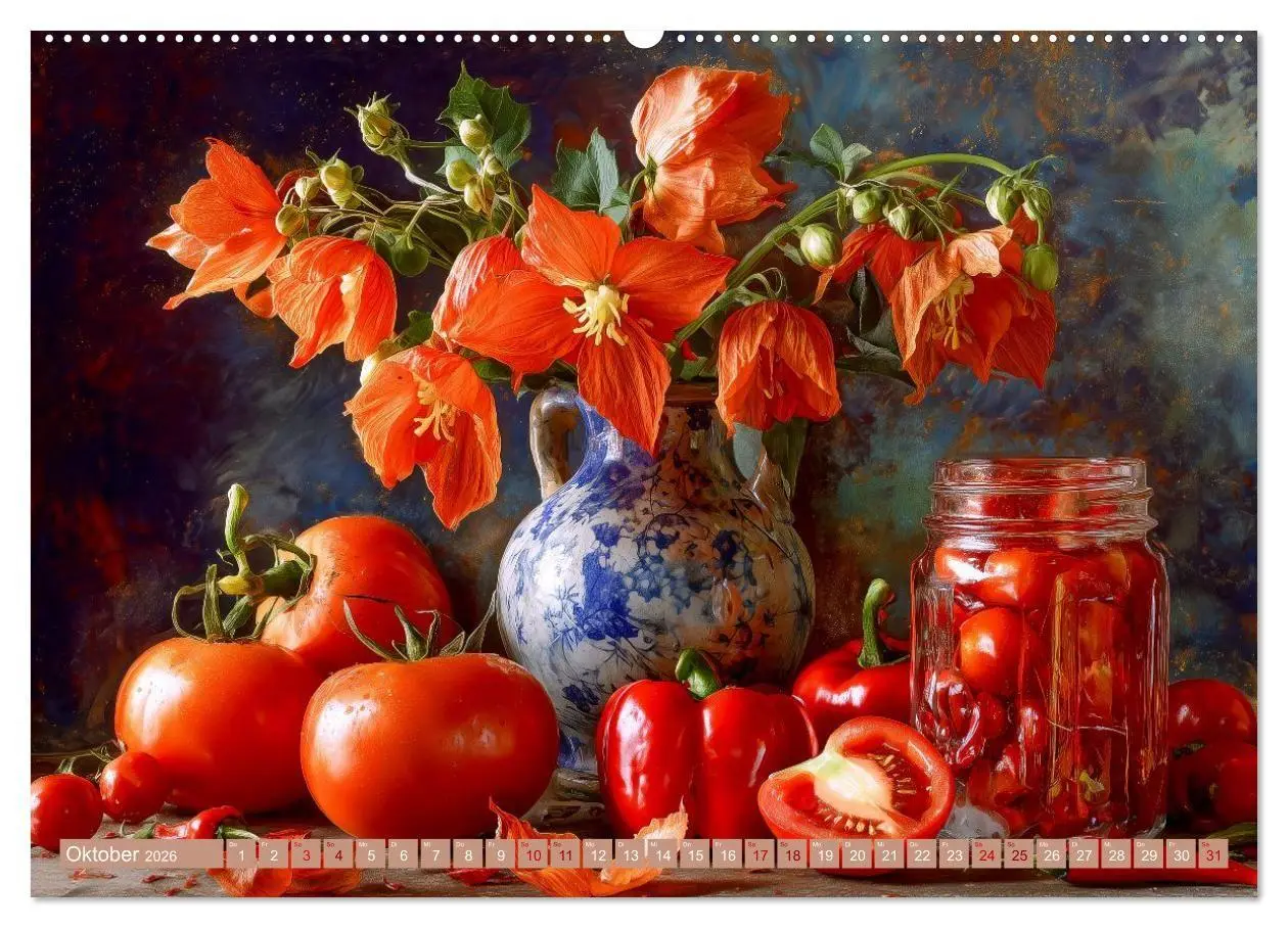 Bild: 9783516693614 | Bloom und Bite. KI mixt Blumen, Obst und Gemüse (Wandkalender 2026...