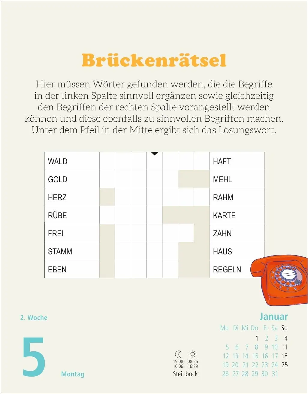 Bild: 9783756413614 | Stefan Heine Rentnerrätsel Tagesabreißkalender 2026 | Stefan Heine